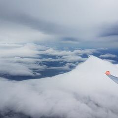 Flugwegposition um 08:38:44: Aufgenommen in der Nähe von Gemeinde Puchberg am Schneeberg, Österreich in 3286 Meter